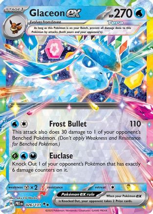 Glaceon ex - 026/131 (26) Double Rare Holofoil