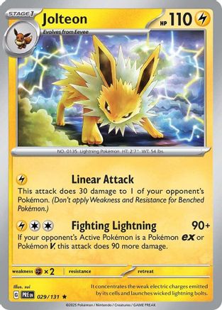 Jolteon (29) Rare Reverse Holofoil