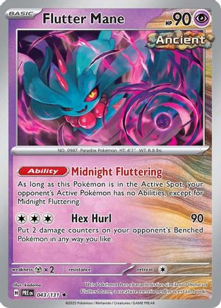 Flutter Mane (43) Rare Reverse Holofoil