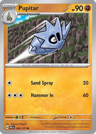 Pupitar (48) Common Reverse Holofoil