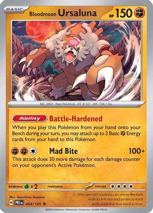 Bloodmoon Ursaluna (54) Rare Reverse Holofoil