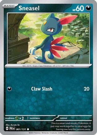 Sneasel (61) Common Reverse Holofoil