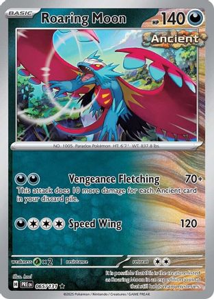 Roaring Moon (65) Rare Reverse Holofoil