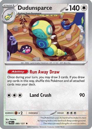 Dudunsparce (80) Rare Holofoil