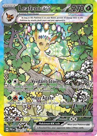 Leafeon ex - 144/131 Prismatic Evolutions SIR (Cabinet-NM)