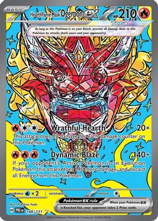 Hearthflame Mask Ogerpon ex - 148/131 (148) Special Illustration Rare Holofoil