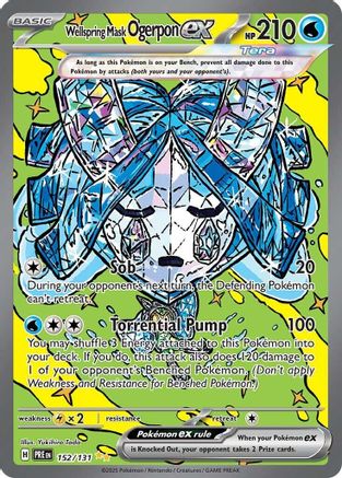 Wellspring Mask Ogerpon ex - 152/131 (152) Special Illustration Rare Holofoil