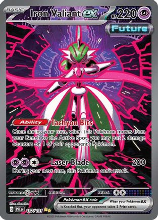 Iron Valiant ex (157) Special Illustration Rare Holofoil