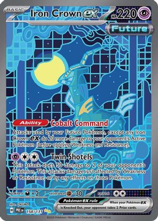 Iron Crown ex (158) Special Illustration Rare Holofoil