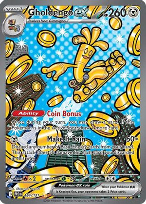 Gholdengo ex (164) Special Illustration Rare Holofoil (Cabinet-NM)
