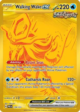 Walking Wake ex (178) Hyper Rare Holofoil