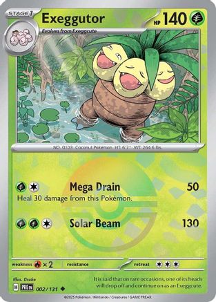 Exeggutor (Poke Ball Pattern) (2) Uncommon Holofoil