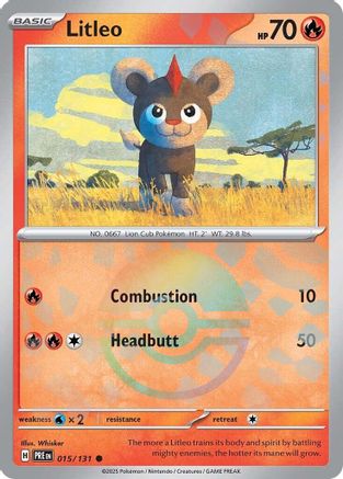 Litleo (Poke Ball Pattern) (15) Common Holofoil