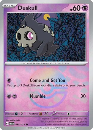 Duskull (Poke Ball Pattern) (35) Common Holofoil