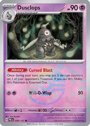Dusclops (Poke Ball Pattern) (36) Common Holofoil