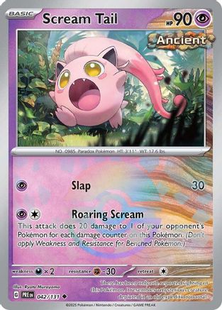 Scream Tail (Poke Ball Pattern) (42) Uncommon Holofoil