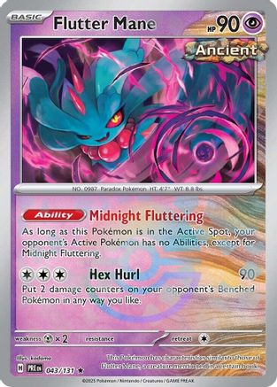 Flutter Mane (Poke Ball Pattern) (43) Rare Holofoil