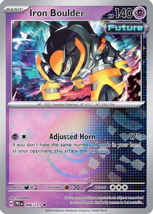 Iron Boulder (Poke Ball Pattern) (46) Rare Holofoil