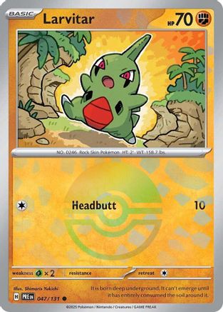 Larvitar (Poke Ball Pattern) (47) Common Holofoil