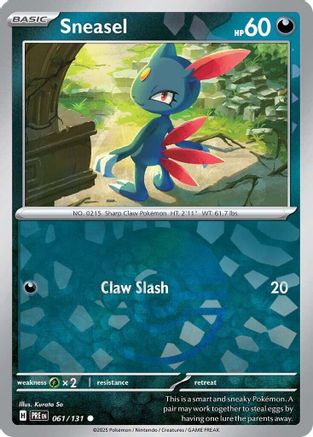 Sneasel (Poke Ball Pattern) (61) Common Holofoil