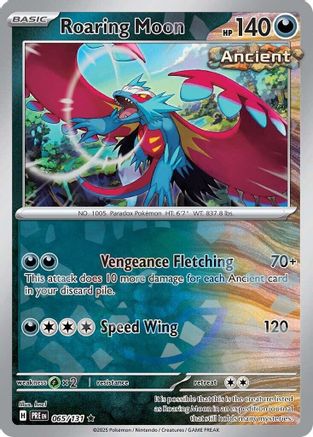 Roaring Moon (Poke Ball Pattern) (65) Rare Holofoil