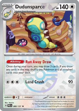 Dudunsparce (Poke Ball Pattern) (80) Rare Holofoil