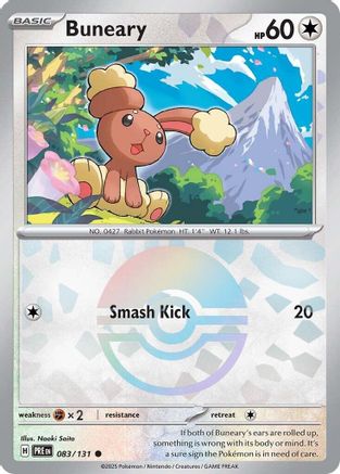 Buneary (Poke Ball Pattern) (83) Common Holofoil