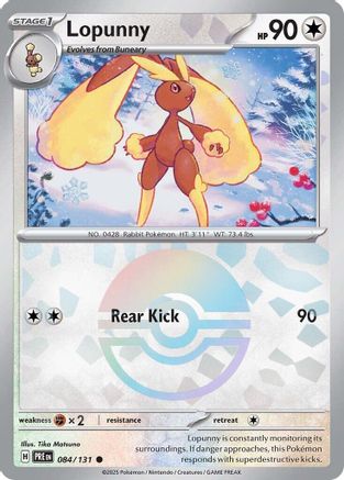 Lopunny (Poke Ball Pattern) (84) Common Holofoil