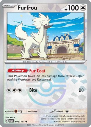 Furfrou (Poke Ball Pattern) (88) Common Holofoil