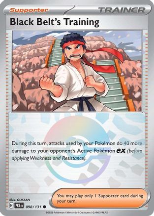 Black Belt's Training - 098/131 (Poke Ball Pattern) (98) Common Holofoil