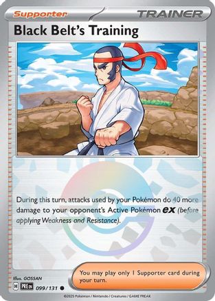 Black Belt's Training - 099/131 (Poke Ball Pattern) (99) Common Holofoil