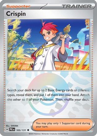Crispin - 105/131 (Poke Ball Pattern) (105) Uncommon Holofoil