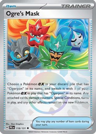 Ogre's Mask (Poke Ball Pattern) (118) Uncommon Holofoil