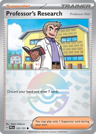 Professor's Research [Professor Oak] (Poke Ball Pattern) (122) Common Holofoil