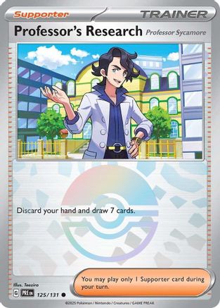 Professor's Research [Professor Sycamore] (Poke Ball Pattern) (125) Common Holofoil