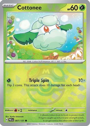 Cottonee (Master Ball Pattern) Common Holofoil