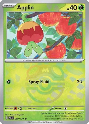 Applin (Master Ball Pattern) (9) Common Holofoil
