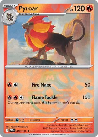 Pyroar (Master Ball Pattern) (16) Uncommon Holofoil