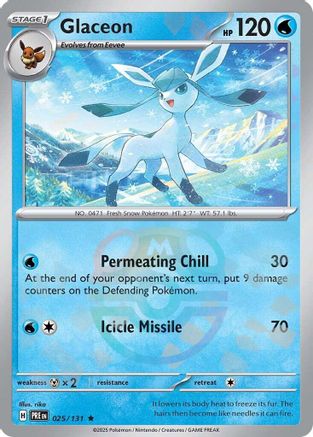 Glaceon (Master Ball Pattern) (25) Rare Holofoil