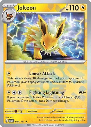 Jolteon (Master Ball Pattern) (29) Rare Holofoil