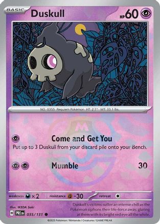 Duskull (Master Ball Pattern) (35) Common Holofoil