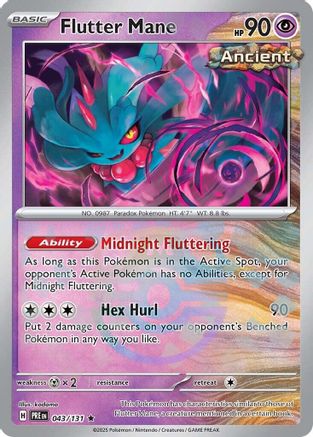 Flutter Mane (Master Ball Pattern) 43 - SV Prismatic Evolutions Holofoil