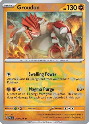 Groudon (Master Ball Pattern) (49) Rare Holofoil