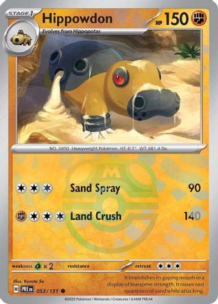 Hippowdon (Master Ball Pattern) (53) Common Holofoil