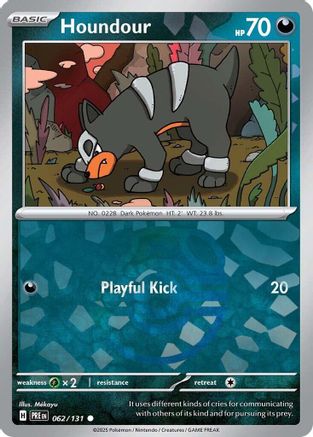 Houndour (Master Ball Pattern) (62) Common Holofoil