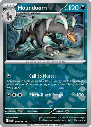 Houndoom (Master Ball Pattern) (63) Common Holofoil