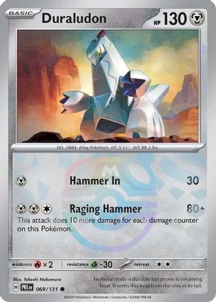 Duraludon (Master Ball Pattern) (69) Common Holofoil