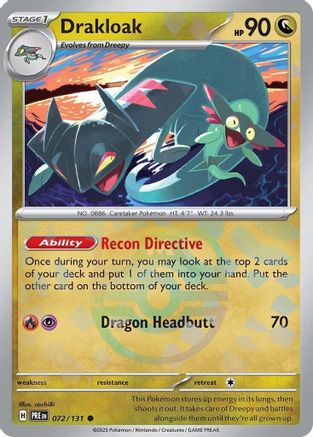 Drakloak (Master Ball Pattern) (72) Common Holofoil