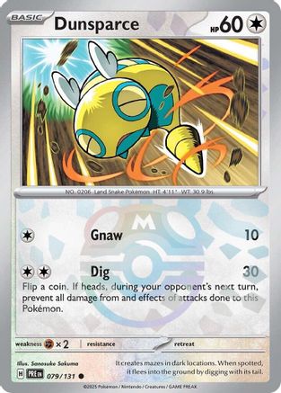 Dunsparce (Master Ball Pattern) (79) Common Holofoil