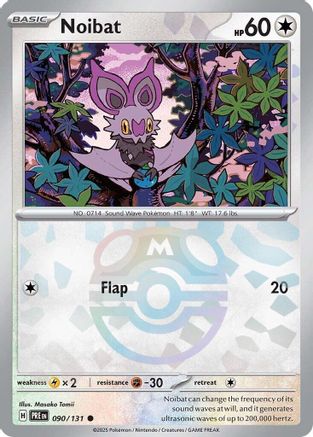 Noibat (Master Ball Pattern) (90) Common Holofoil